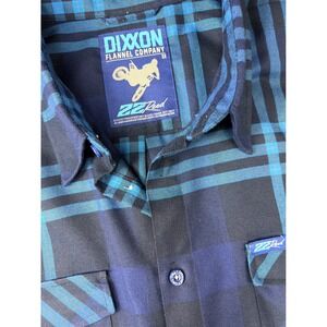 DIXXON Flannel Company 22 Chad Reed Mens‎ 5X Button Up Plaid Shirt L/S MX